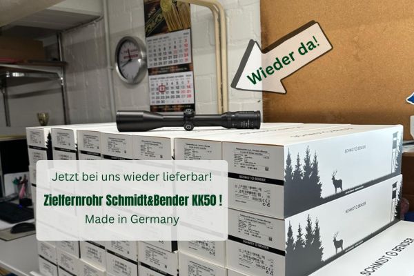 Zielfernrohr Schmidt&Bender KK50 eingetroffen!